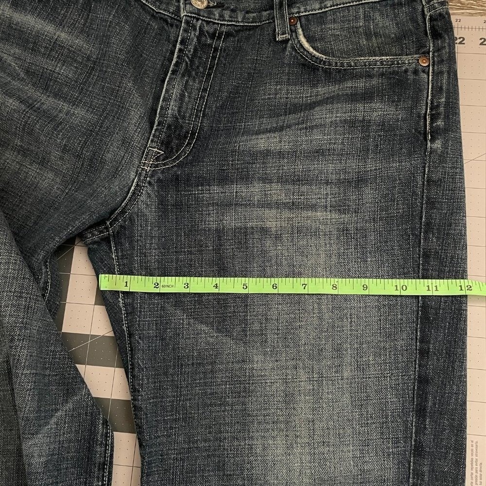 Vintage 7 For All Mankind‎ "A" Pocket Mens 36 Dark Wash Bootcut  Made USA - Picture 6 of 9